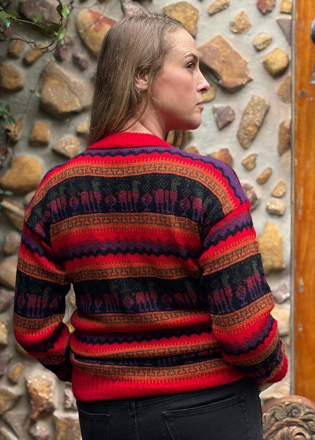 Scarlet - Bolivian Alpaca Knit Jumper l Medium