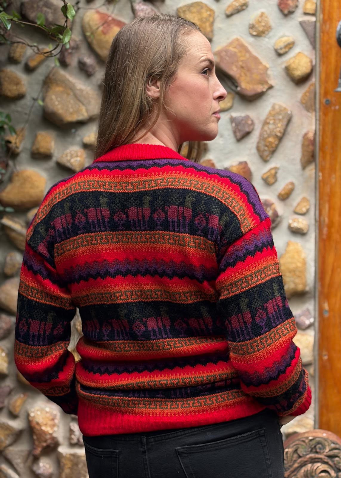 Scarlet - Bolivian Alpaca Knit Jumper l Medium