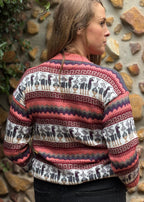 Rosy - Bolivian Alpaca Knit Jumper l Medium