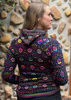 Cosmic - Bolivian Alpaca Cardigan l Medium