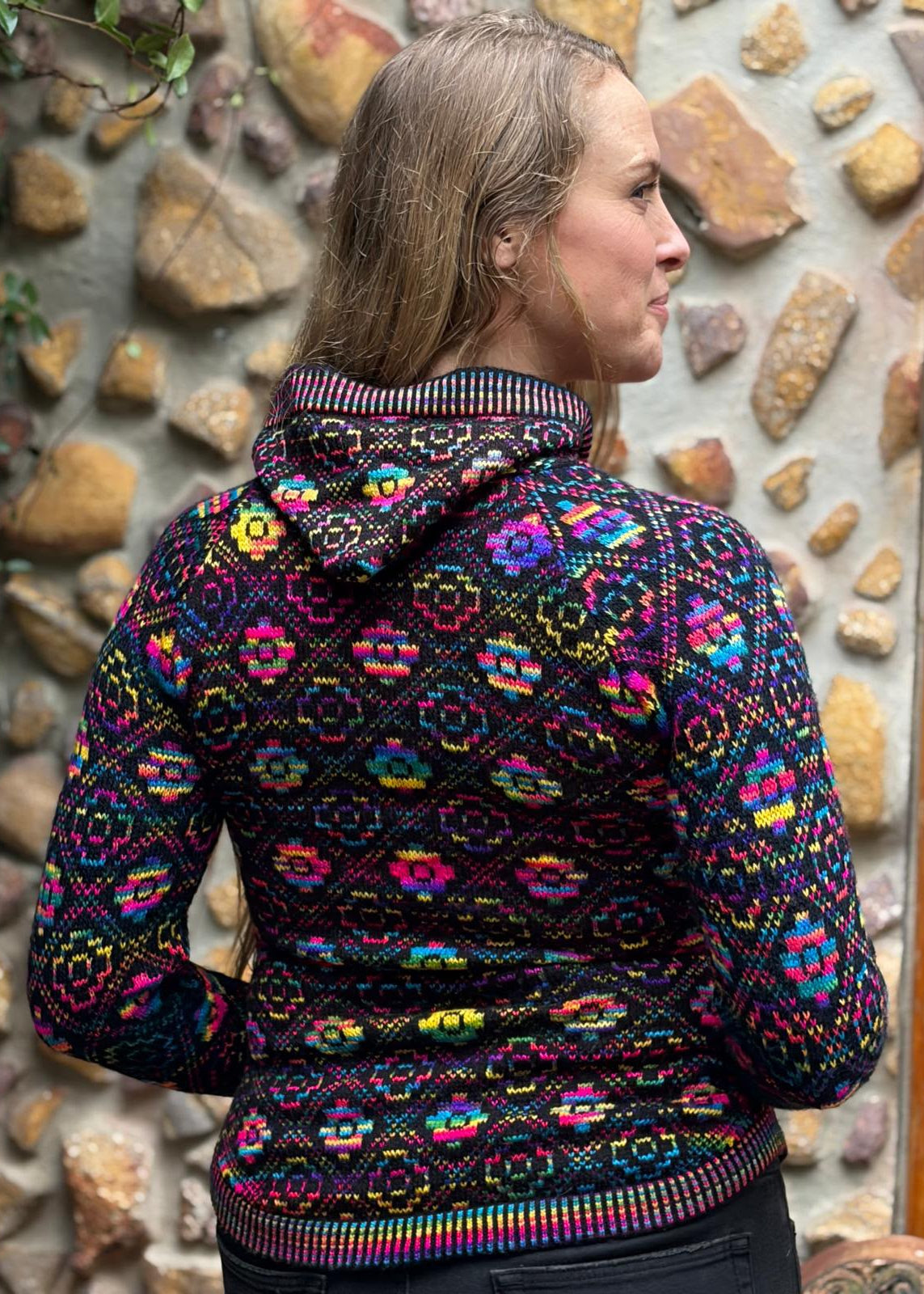 Cosmic - Bolivian Alpaca Cardigan l Medium