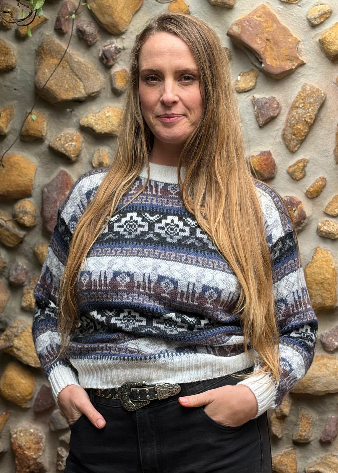 Nordic - Bolivian Alpaca Knit Jumper l Medium