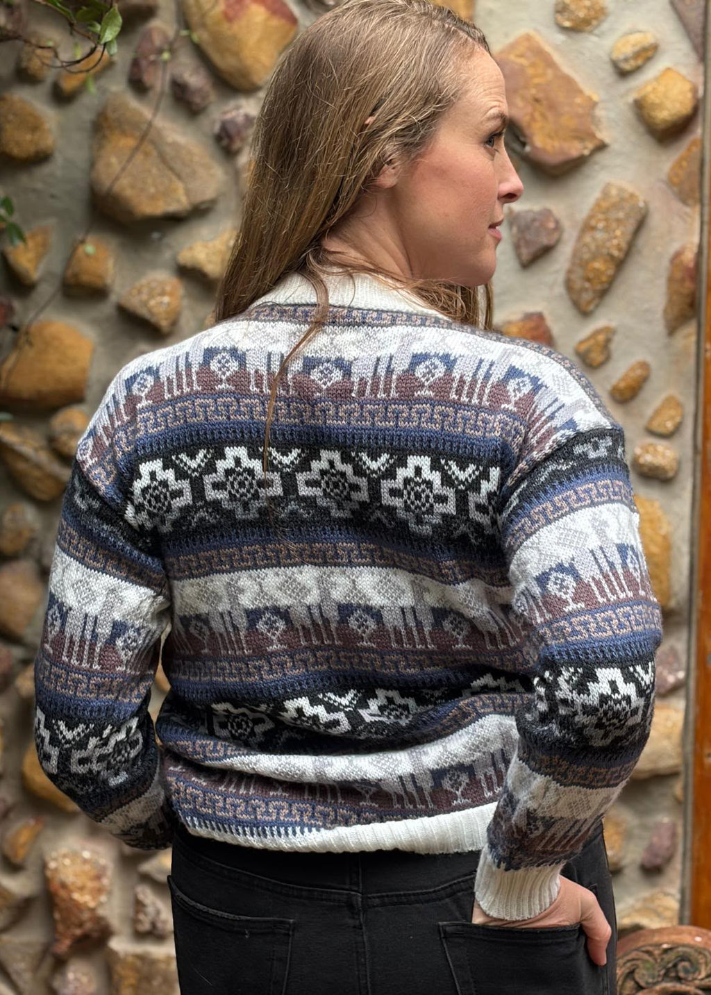 Nordic - Bolivian Alpaca Knit Jumper l Medium