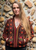 Sienna - Bolivian Alpaca Cardigan l Medium