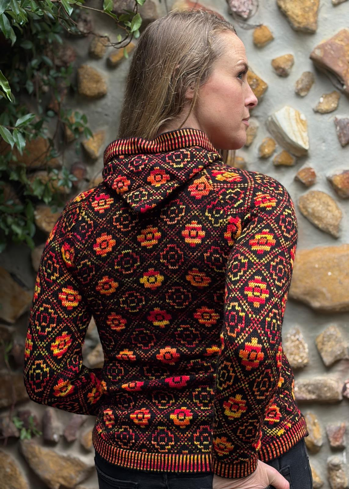 Sienna - Bolivian Alpaca Cardigan l Medium