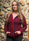 Ruby - Bolivian Alpaca Cardigan l Large