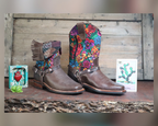 Size 39 - Blunt Toe Cowgirl Bling -Busy Garden
