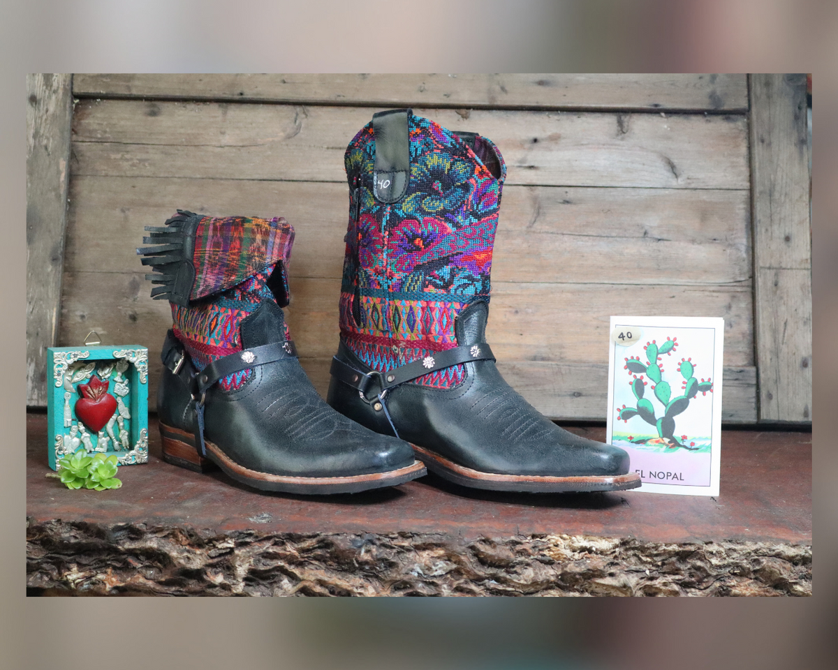 Size 40 - Blunt Toe Cowgirl Bling -Busy Garden