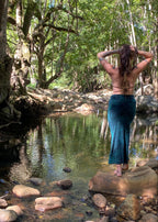 Fern Maxi Skirt - Blue
