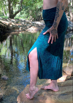 Fern Maxi Skirt - Blue
