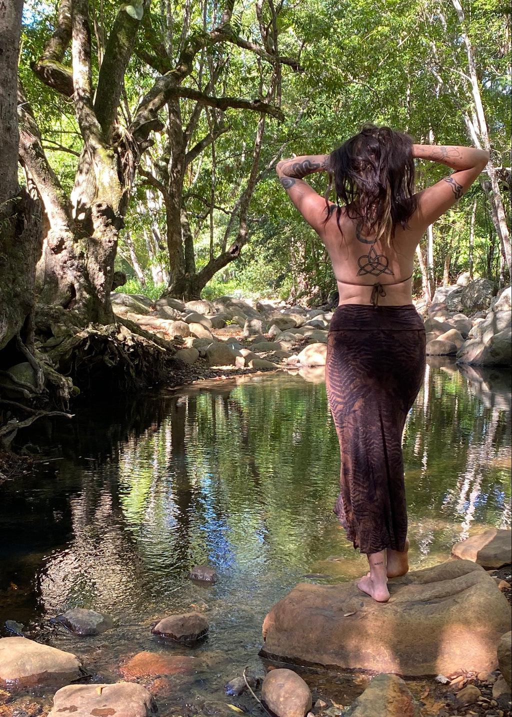 Fern Maxi Skirt - Brown