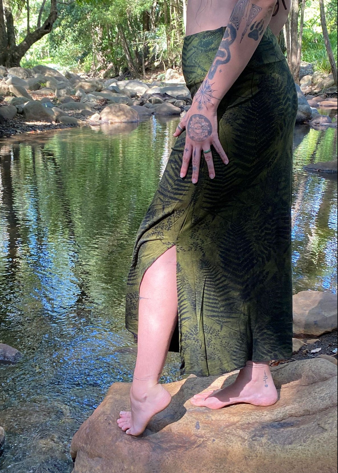 Long Skirt - Forest Green