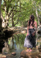 Fern Maxi Skirt - Silver