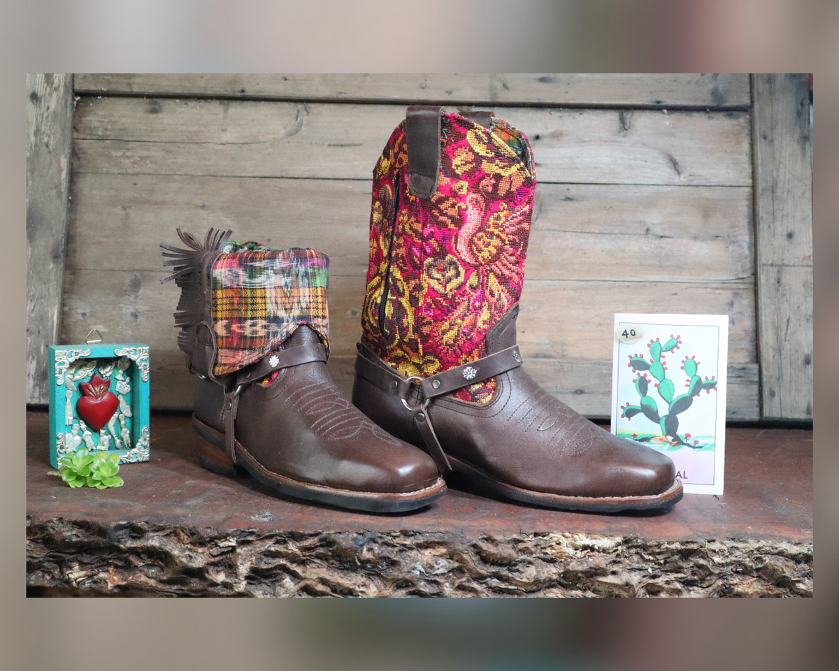 Size 40 - Blunt Toe Cowgirl Bling -Mustard