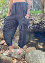 OM Harem Pants - Charcoal