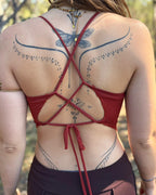 Will O The Wisp Backless Top - Rust