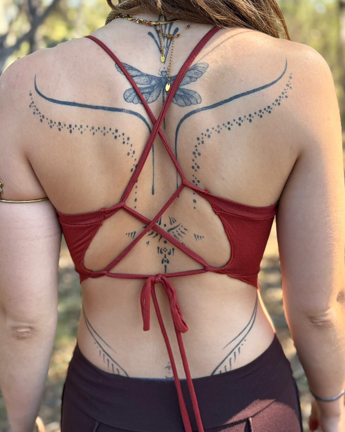 Will O The Wisp Backless Top - Rust