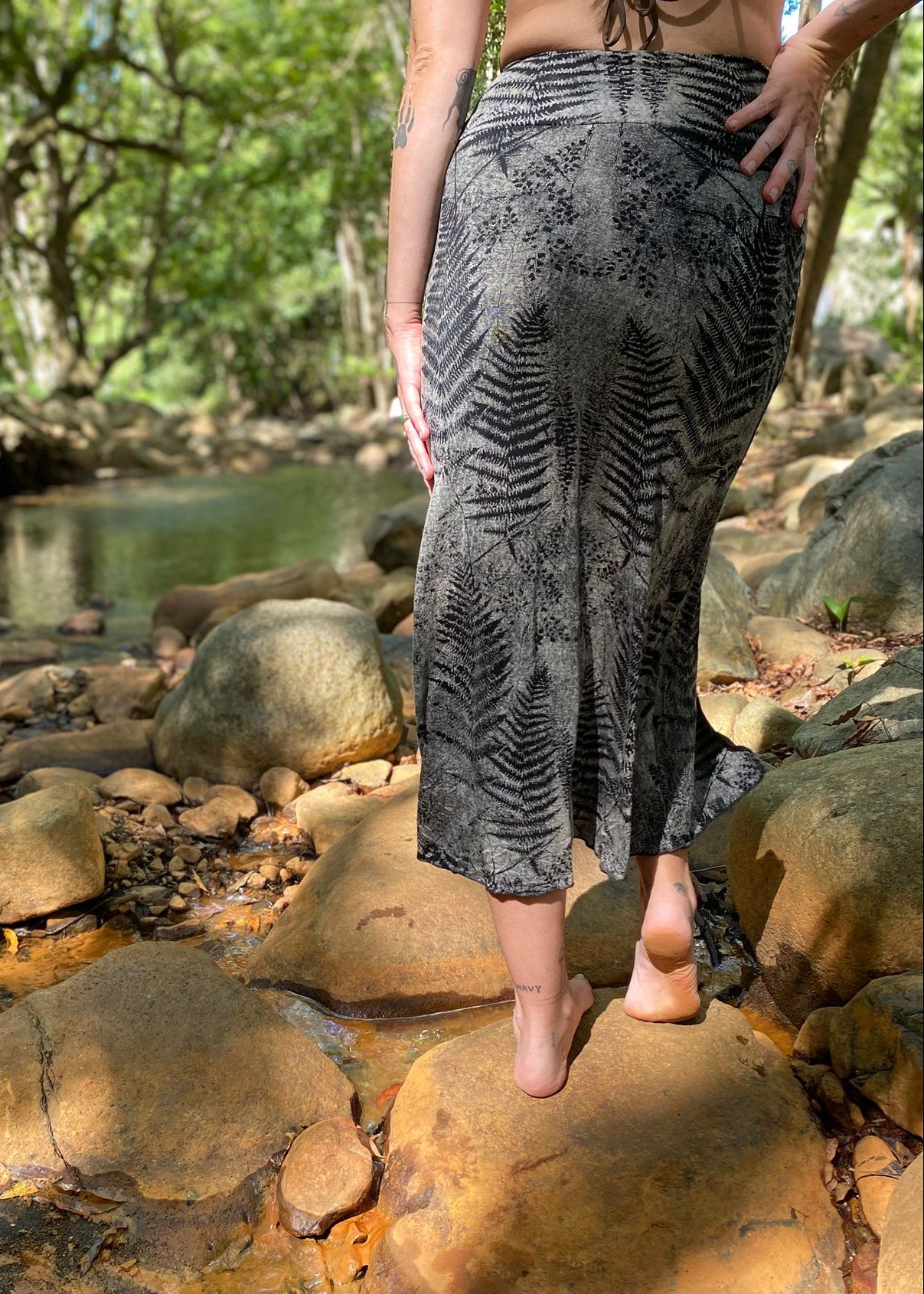 Split Skirt - Silver