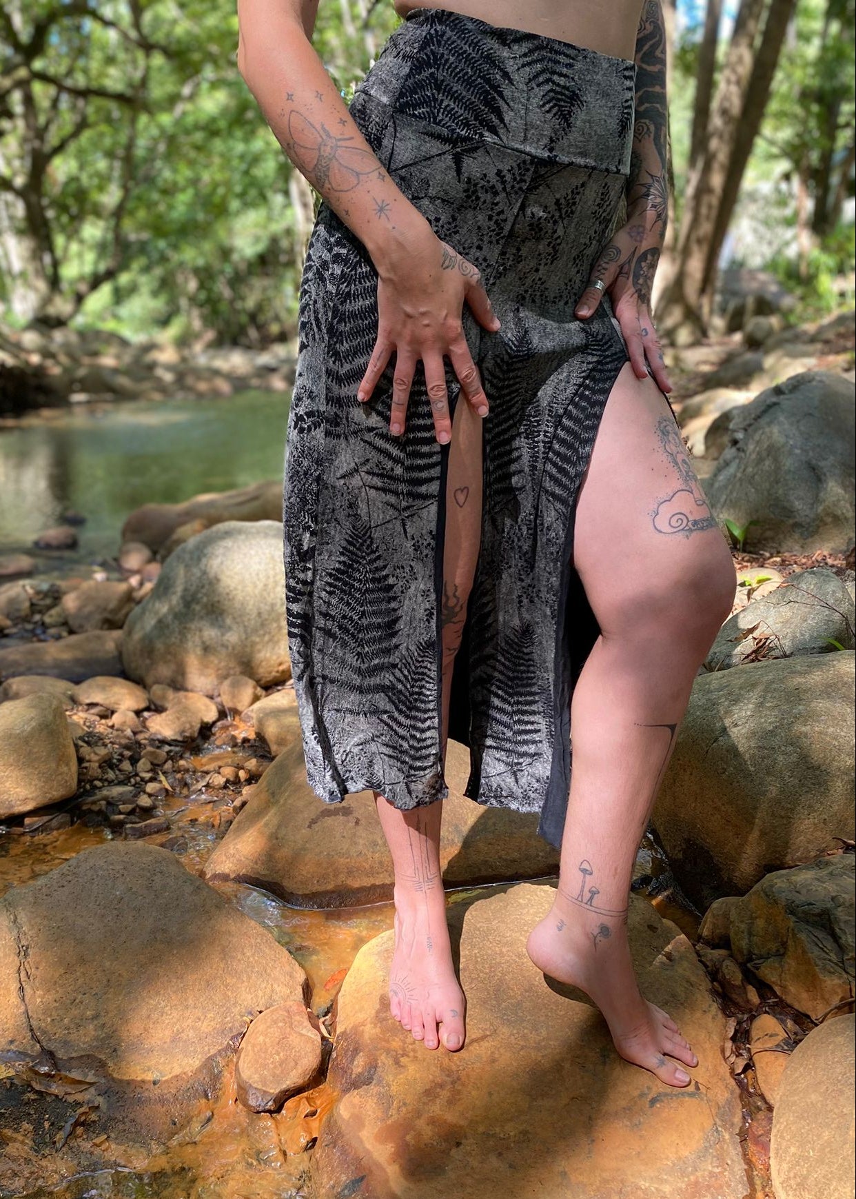 Split Skirt - Silver