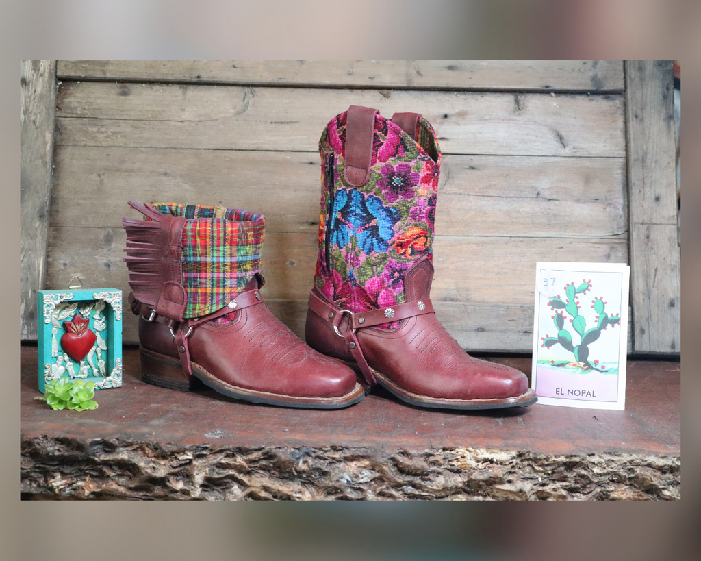 Size 37 - Blunt Toe Cowgirl Bling - Warm Garden